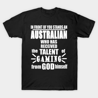 Gaming Australia Gamble Gift T-Shirt